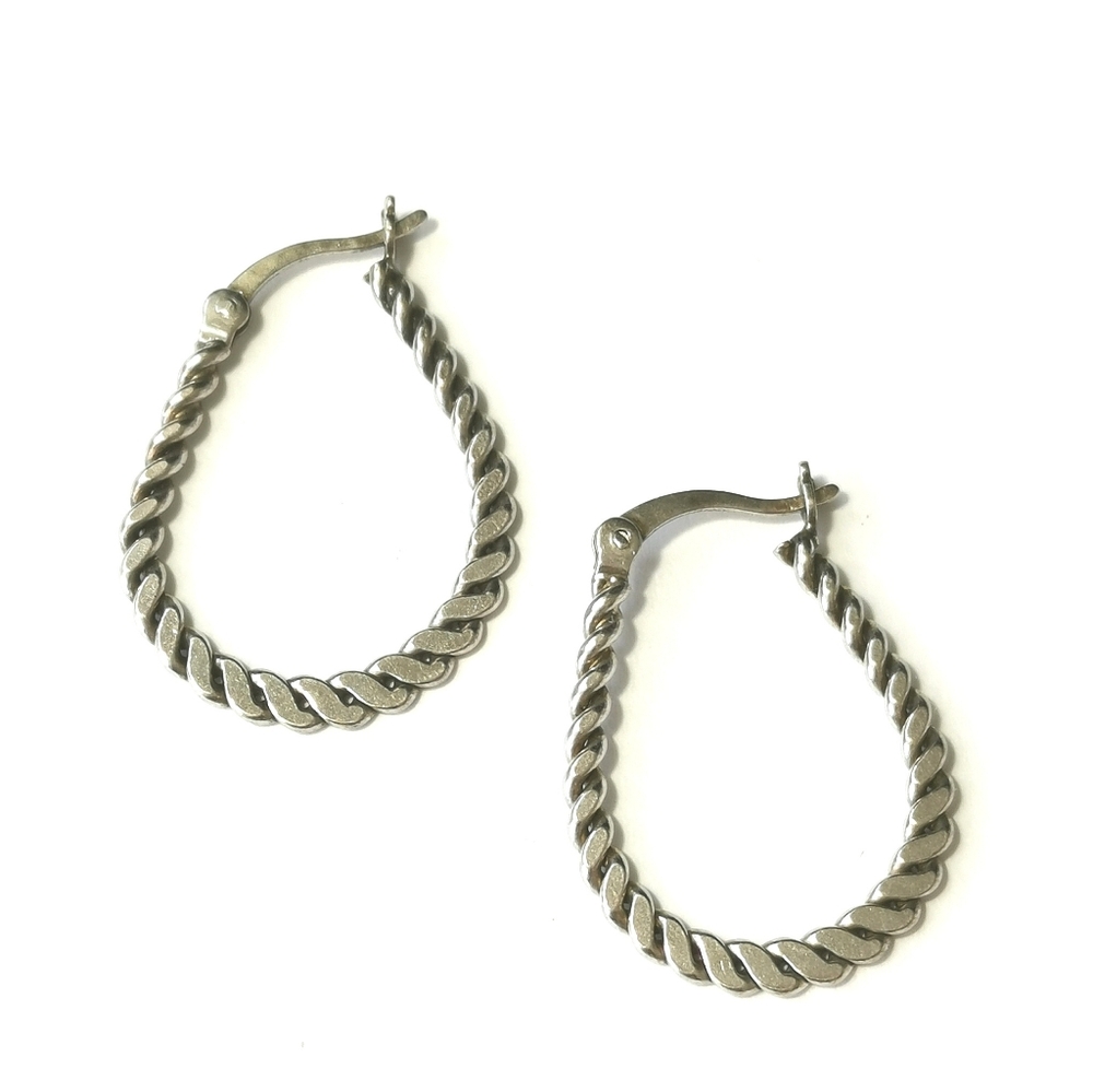 Sterling silver hoop earrings hoops
